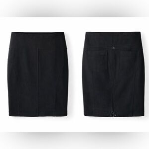 prAna Beaker Knit Hemp Pencil Skirt Charcoal Black Medium
